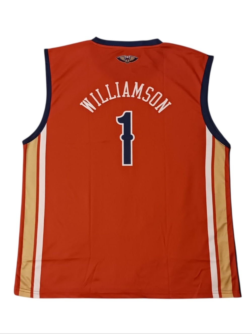 New Orleans Pelicans #1 Zion Williamson Red Crescent City Fan Jersey